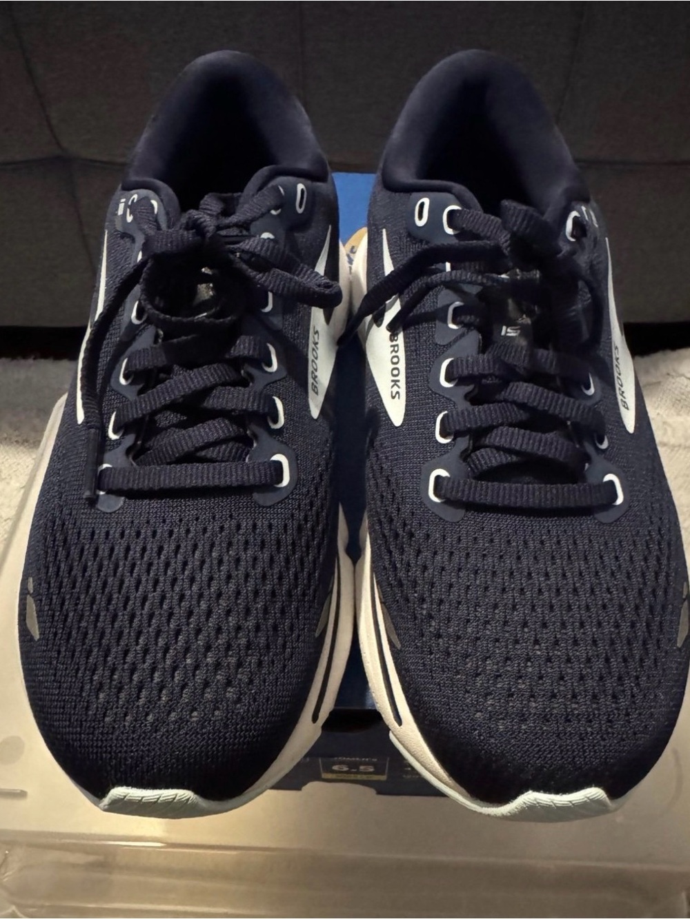 Brooks Ghost 15 W Navy with Light Aqua Accents - Picture 4 of 8